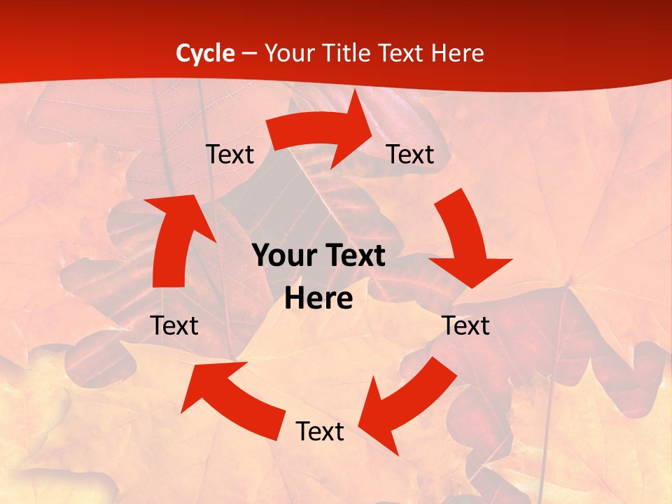 Macro Seamlessly Leaf PowerPoint Template