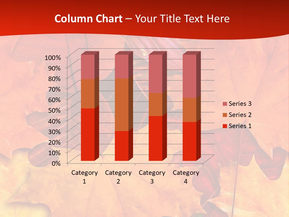 Macro Seamlessly Leaf PowerPoint Template