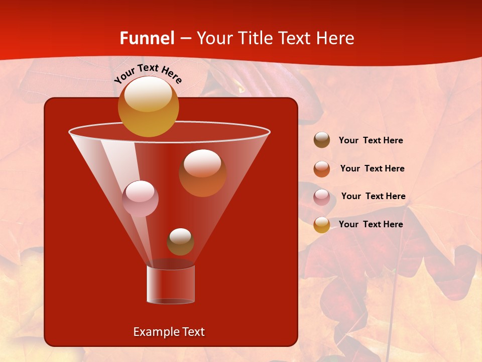 Macro Seamlessly Leaf PowerPoint Template