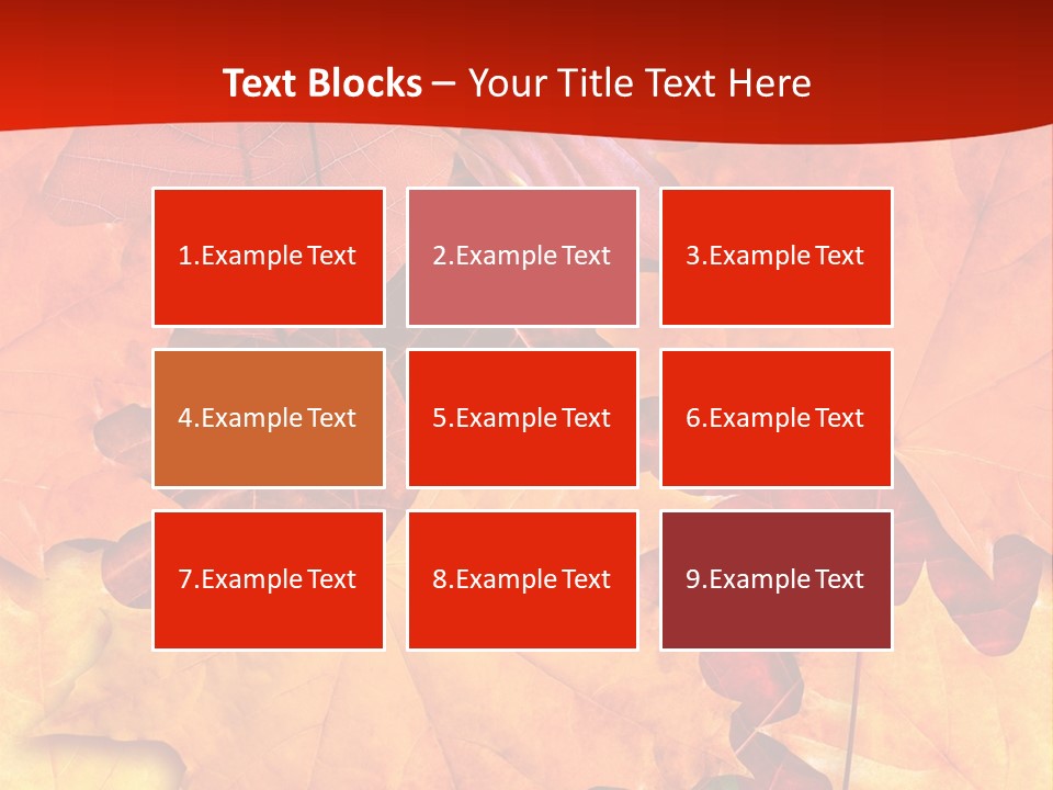 Macro Seamlessly Leaf PowerPoint Template