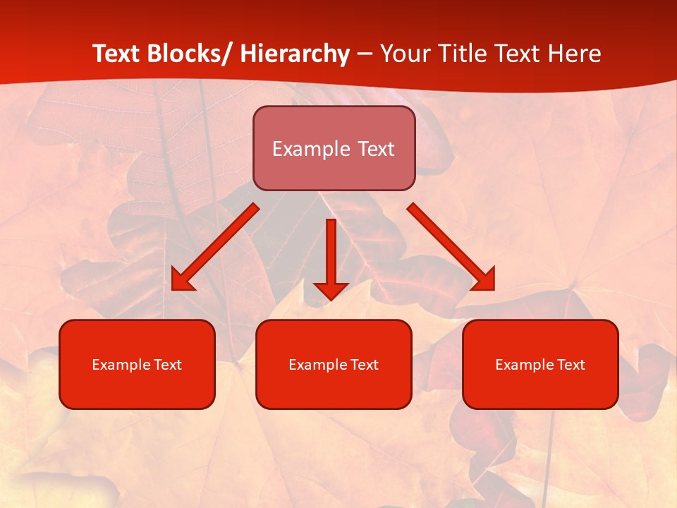 Macro Seamlessly Leaf PowerPoint Template