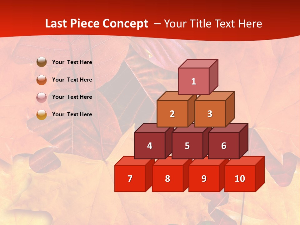 Macro Seamlessly Leaf PowerPoint Template