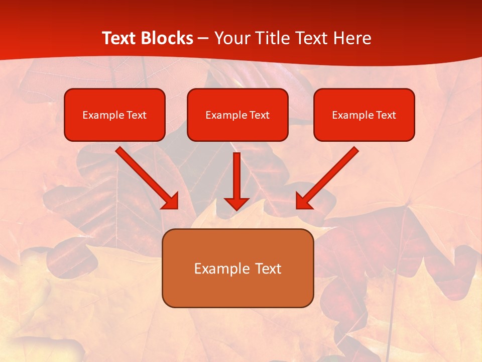 Macro Seamlessly Leaf PowerPoint Template
