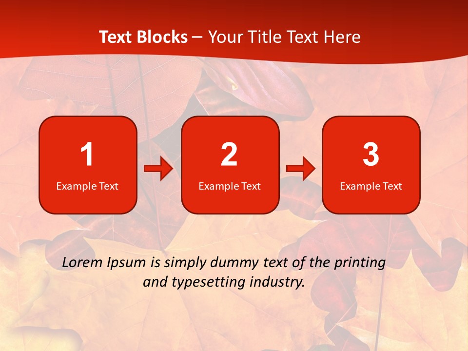 Macro Seamlessly Leaf PowerPoint Template