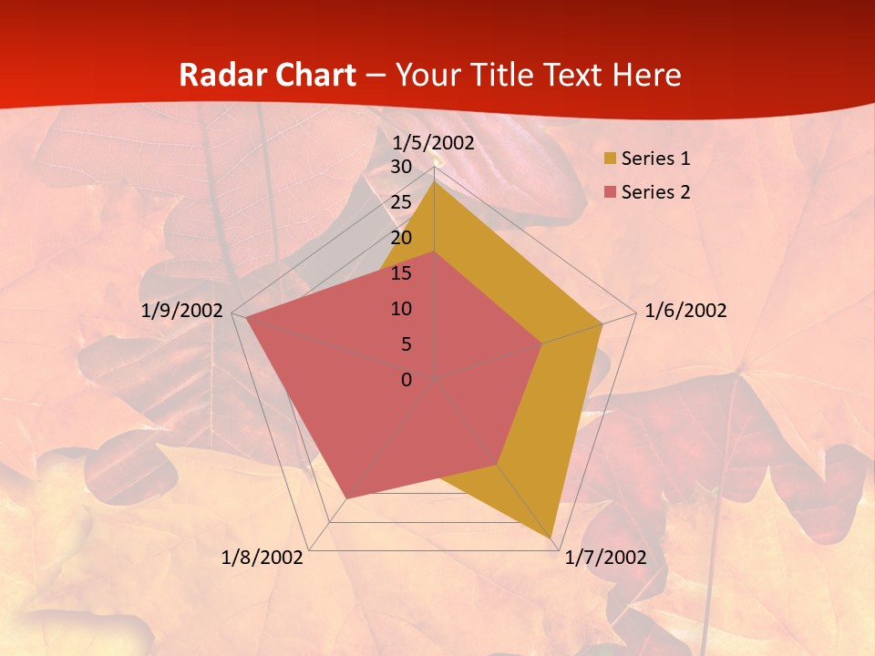 Macro Seamlessly Leaf PowerPoint Template