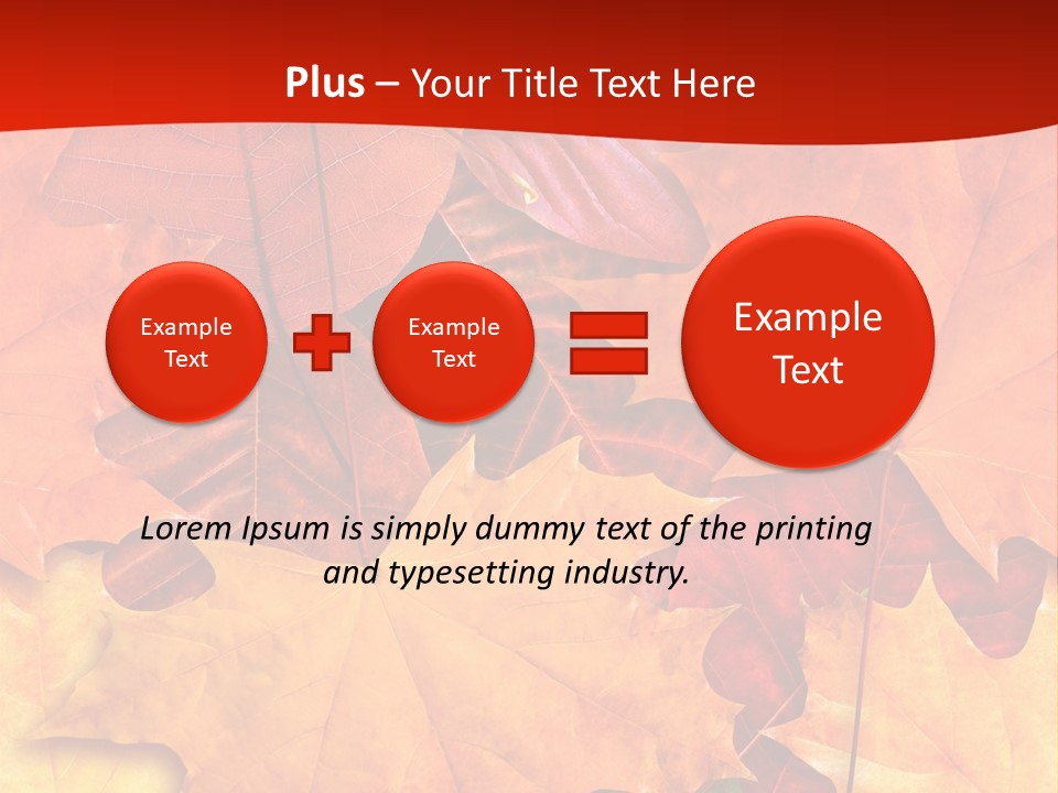 Macro Seamlessly Leaf PowerPoint Template
