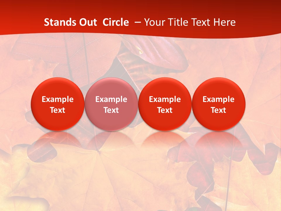 Macro Seamlessly Leaf PowerPoint Template