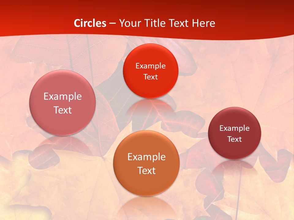 Macro Seamlessly Leaf PowerPoint Template