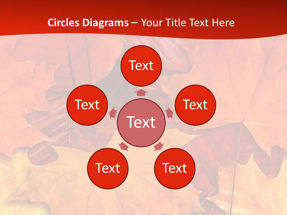 Macro Seamlessly Leaf PowerPoint Template