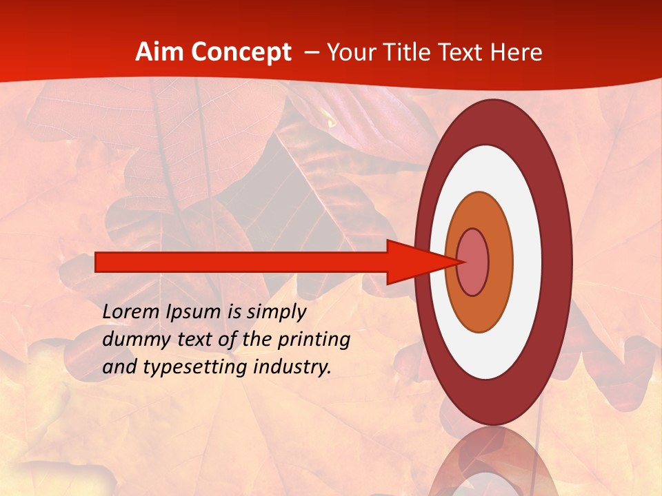 Macro Seamlessly Leaf PowerPoint Template