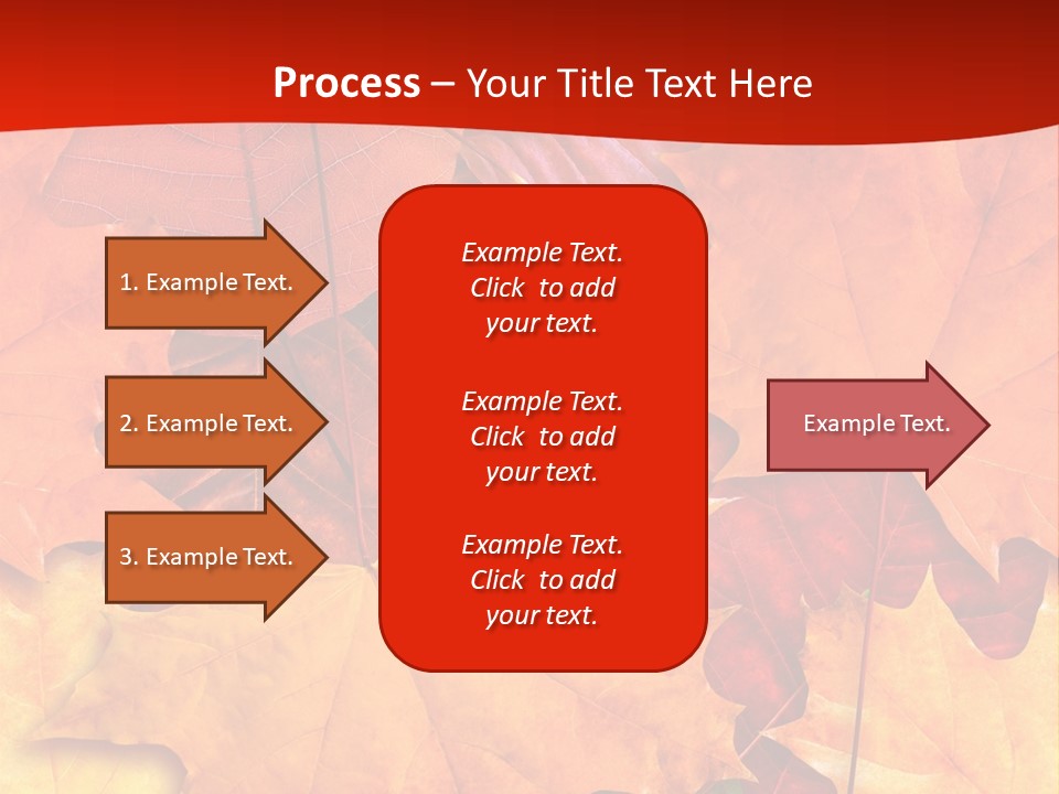 Macro Seamlessly Leaf PowerPoint Template