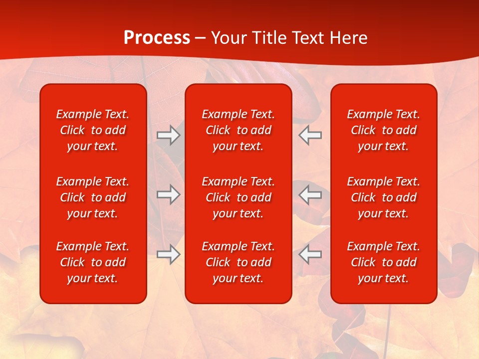 Macro Seamlessly Leaf PowerPoint Template