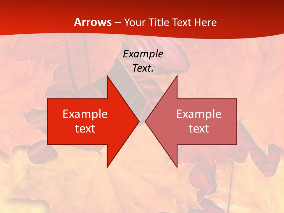 Macro Seamlessly Leaf PowerPoint Template