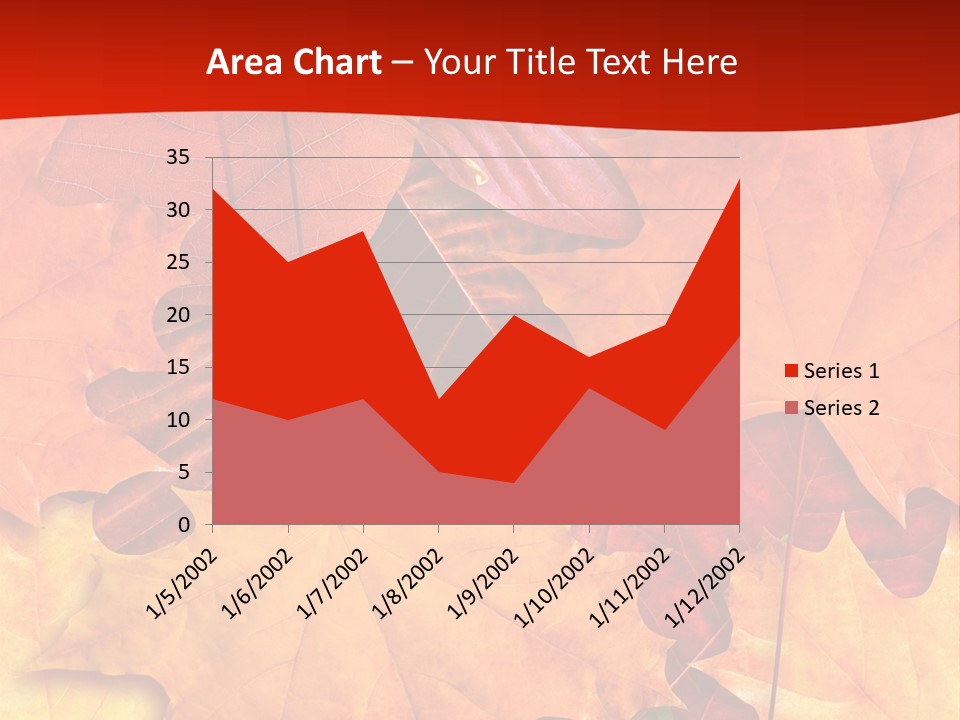 Macro Seamlessly Leaf PowerPoint Template