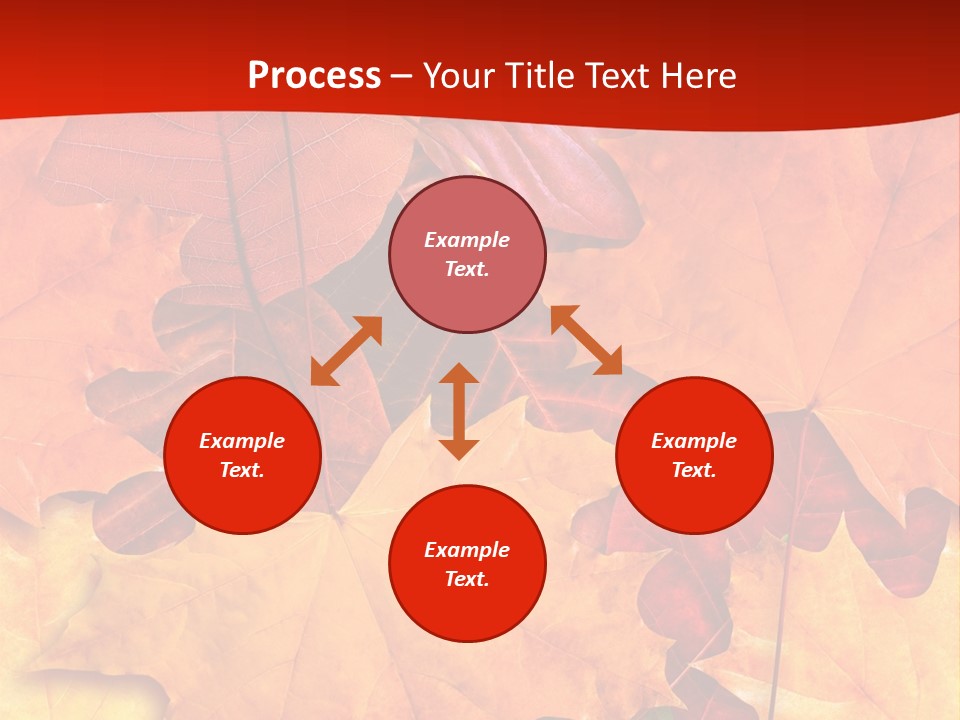 Macro Seamlessly Leaf PowerPoint Template