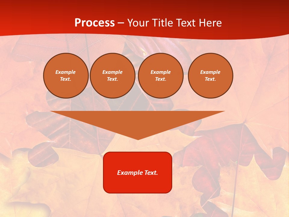 Macro Seamlessly Leaf PowerPoint Template