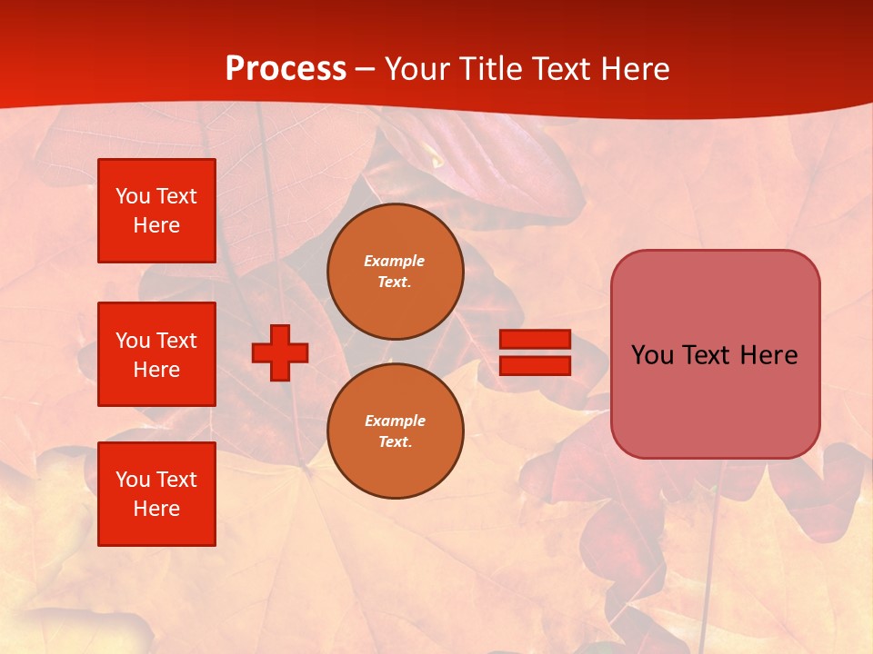 Macro Seamlessly Leaf PowerPoint Template