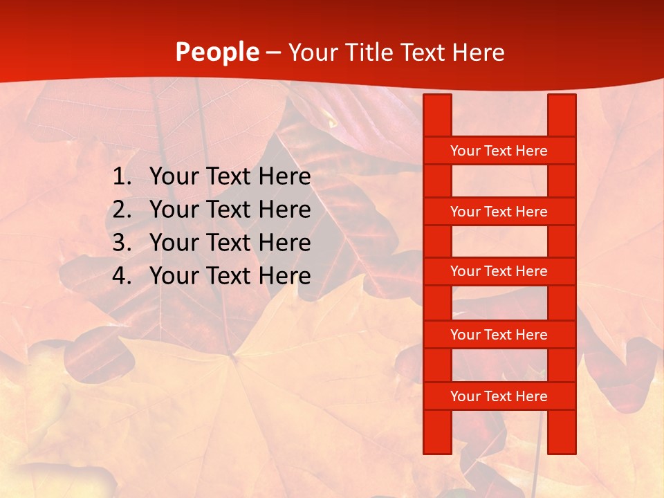 Macro Seamlessly Leaf PowerPoint Template