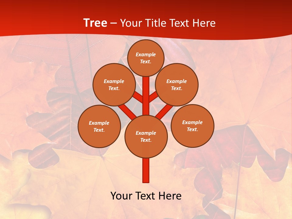 Macro Seamlessly Leaf PowerPoint Template