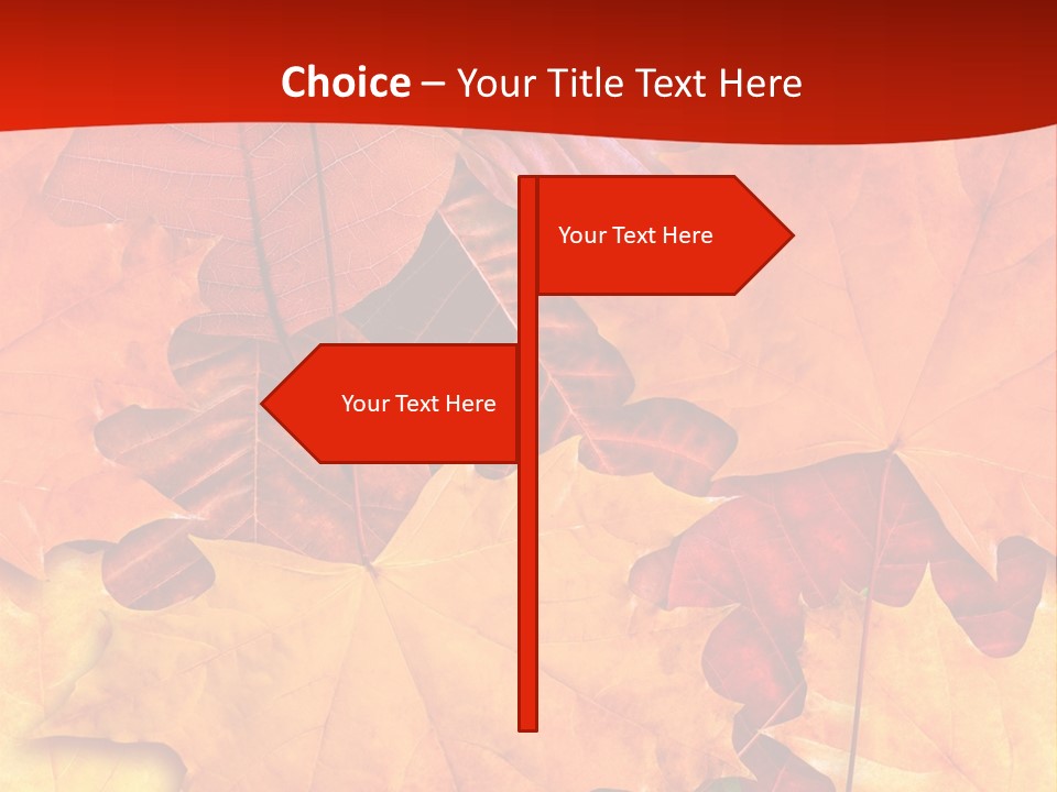 Macro Seamlessly Leaf PowerPoint Template