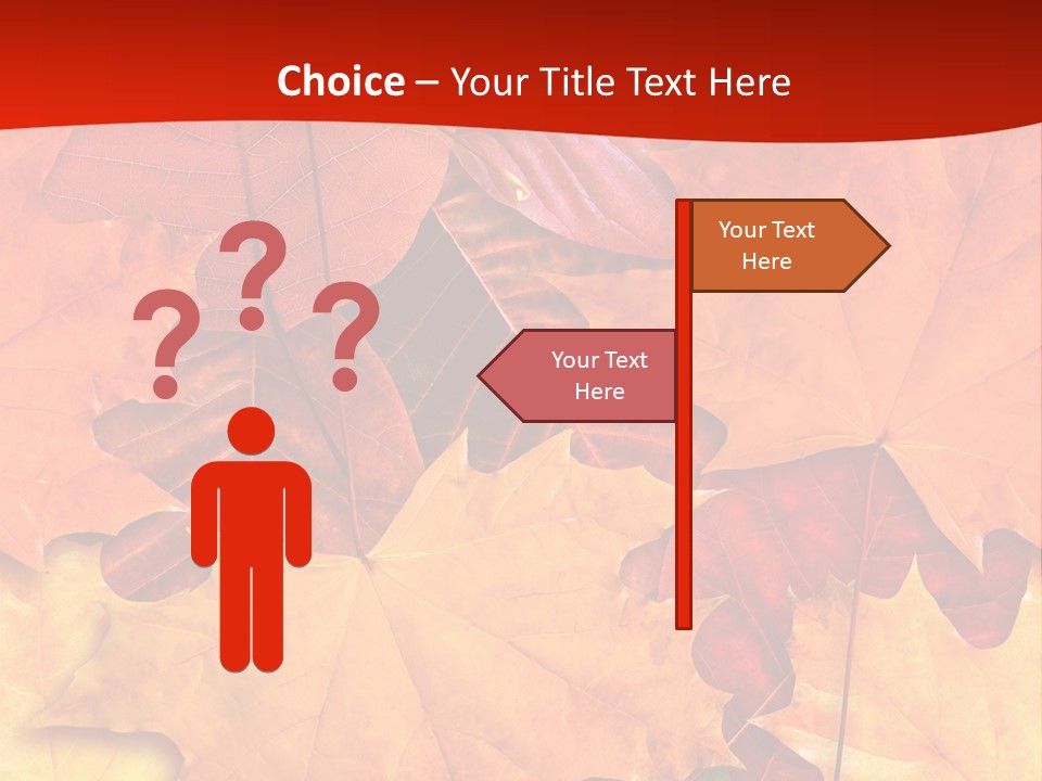 Macro Seamlessly Leaf PowerPoint Template