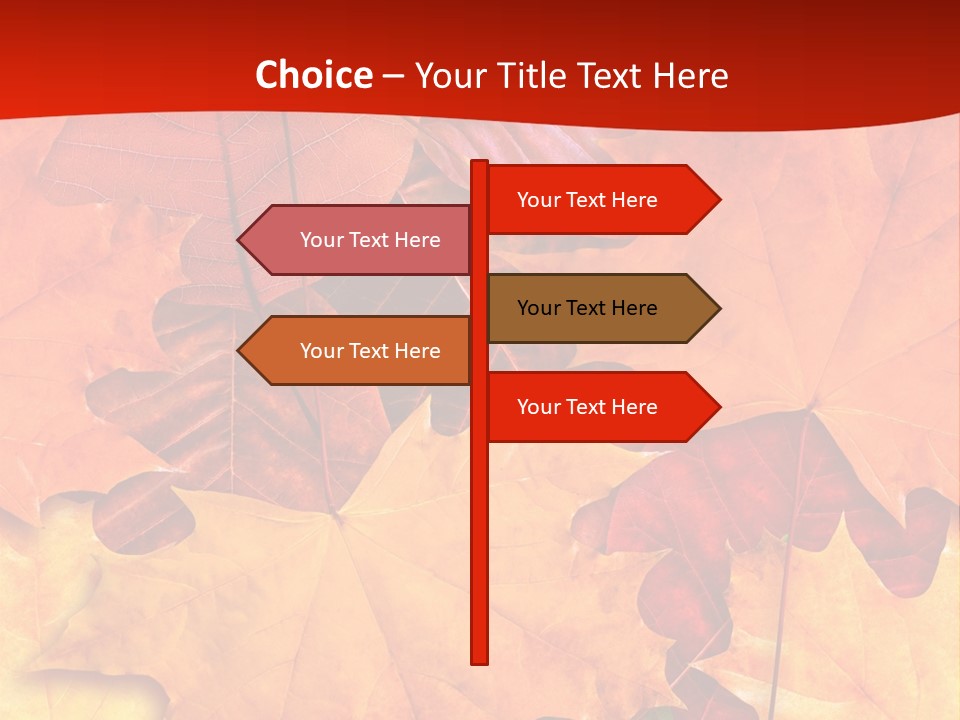 Macro Seamlessly Leaf PowerPoint Template