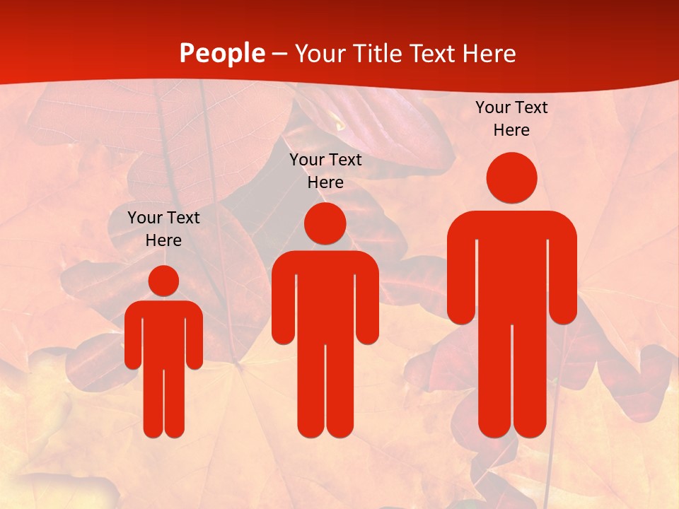 Macro Seamlessly Leaf PowerPoint Template