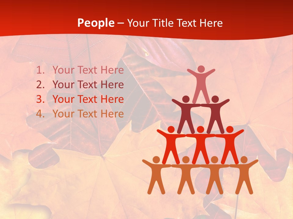 Macro Seamlessly Leaf PowerPoint Template