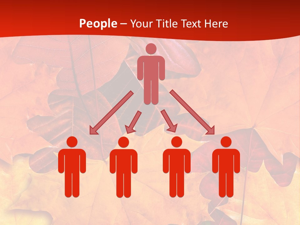 Macro Seamlessly Leaf PowerPoint Template