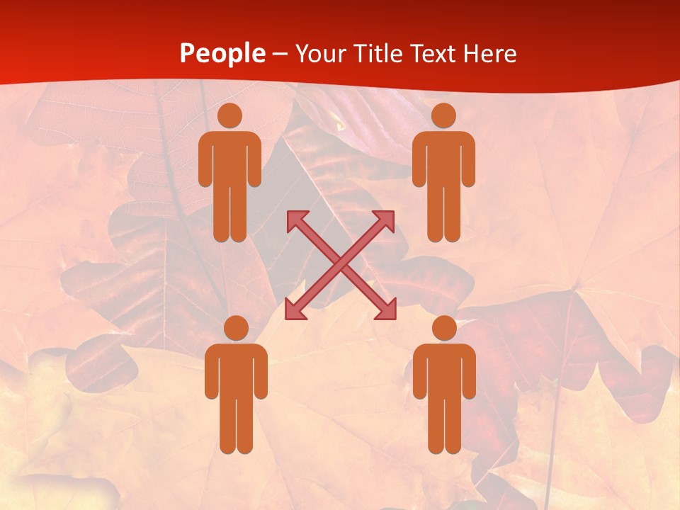 Macro Seamlessly Leaf PowerPoint Template