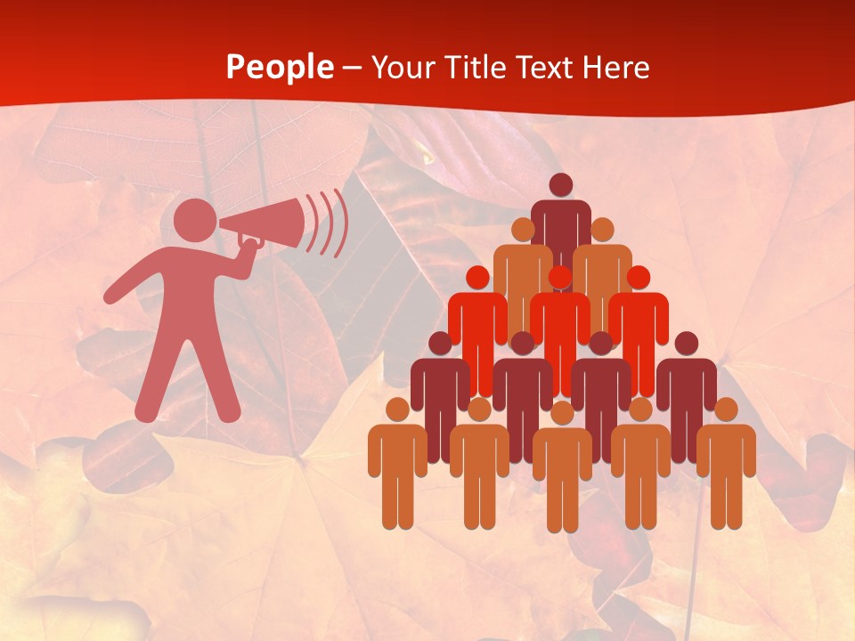 Macro Seamlessly Leaf PowerPoint Template