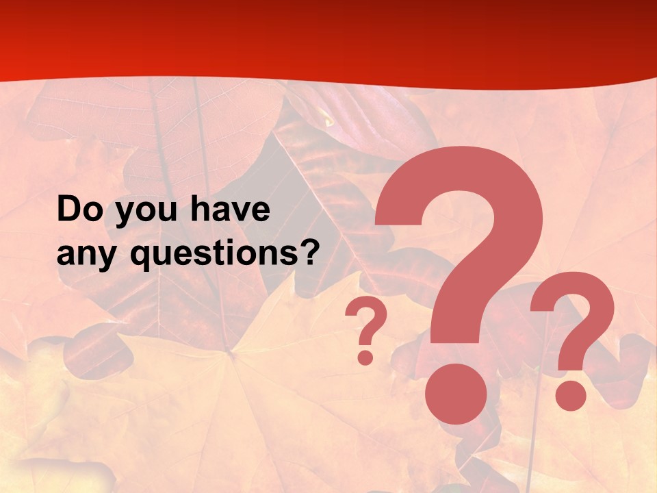 Macro Seamlessly Leaf PowerPoint Template