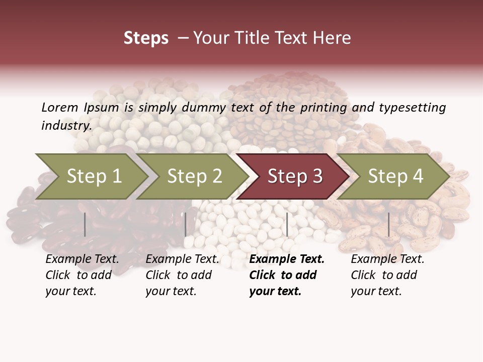 Pinto Bean Ingredients Navy Bean PowerPoint Template