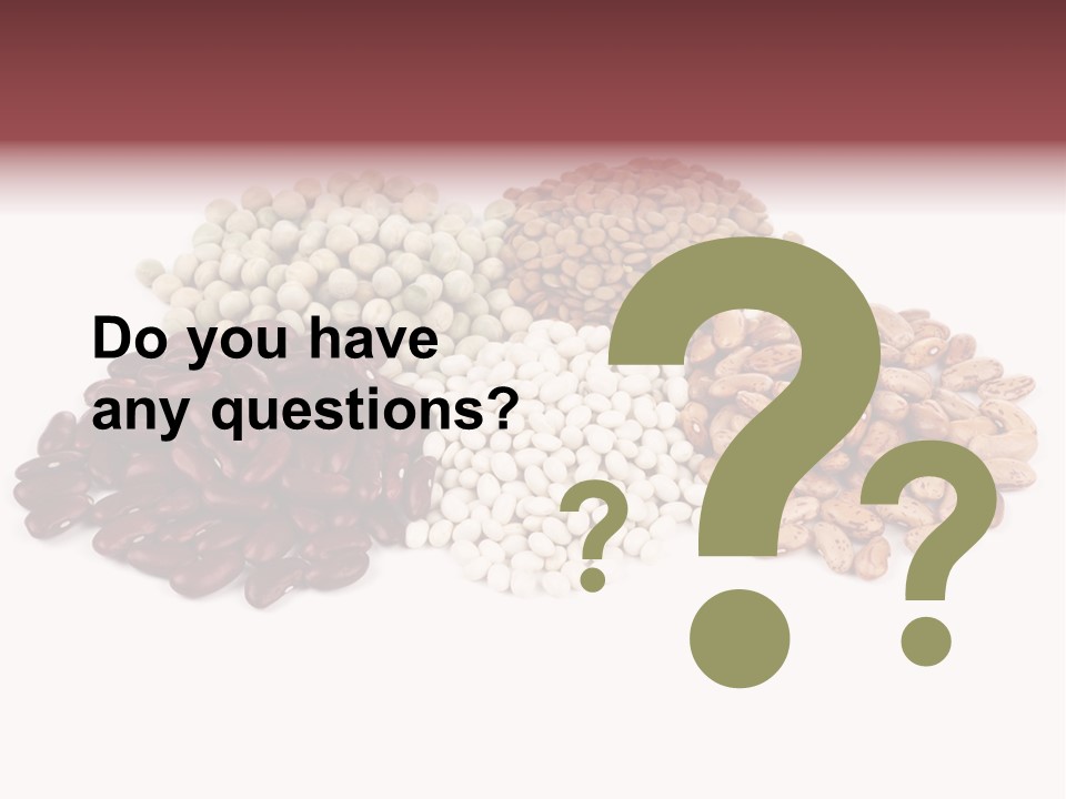 Pinto Bean Ingredients Navy Bean PowerPoint Template