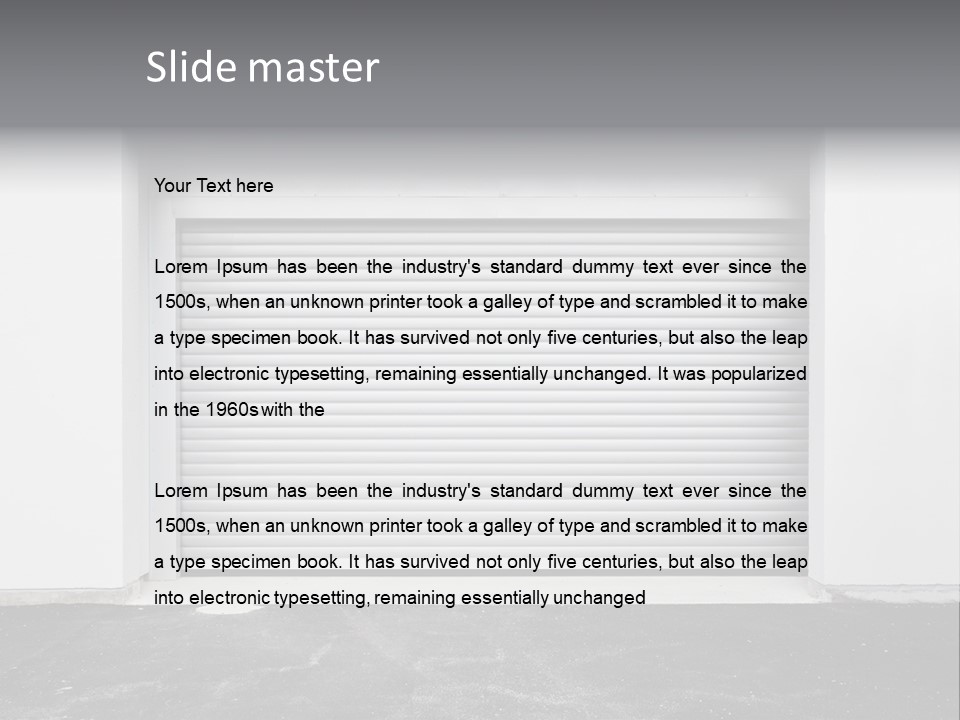 Panel Asphalt Cement PowerPoint Template