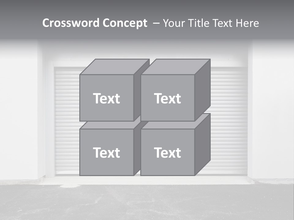 Panel Asphalt Cement PowerPoint Template