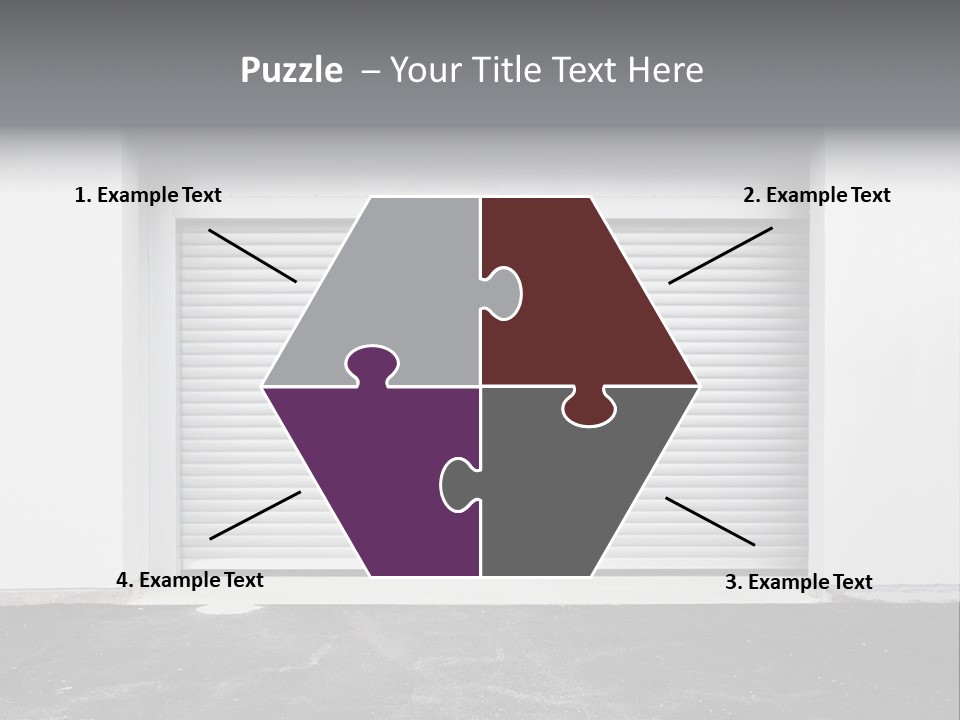 Panel Asphalt Cement PowerPoint Template