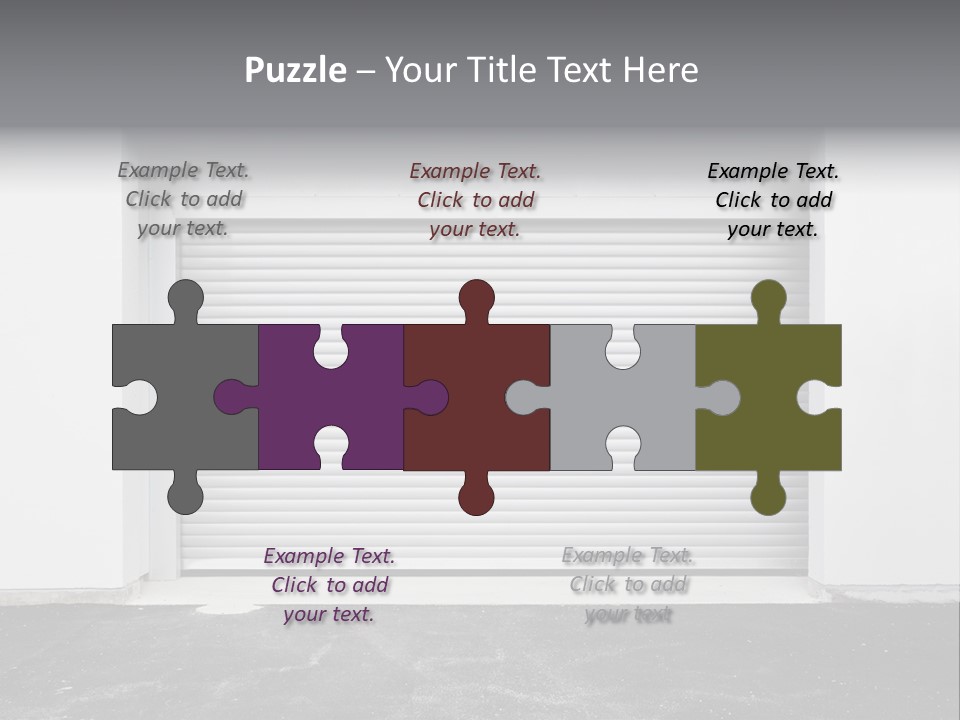 Panel Asphalt Cement PowerPoint Template