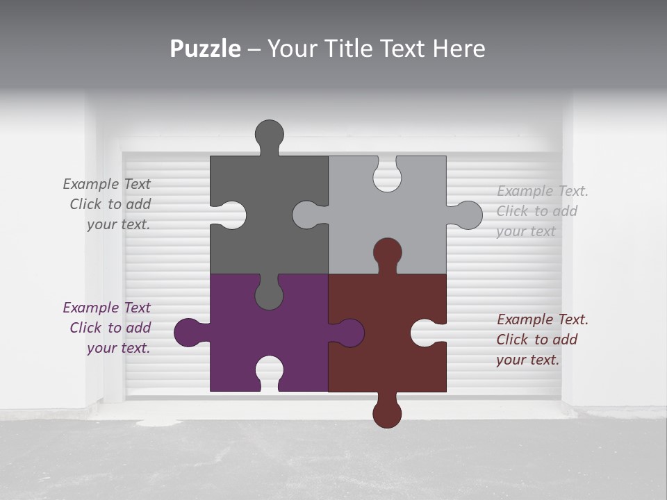 Panel Asphalt Cement PowerPoint Template