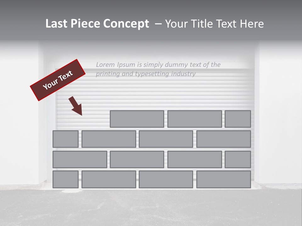 Panel Asphalt Cement PowerPoint Template