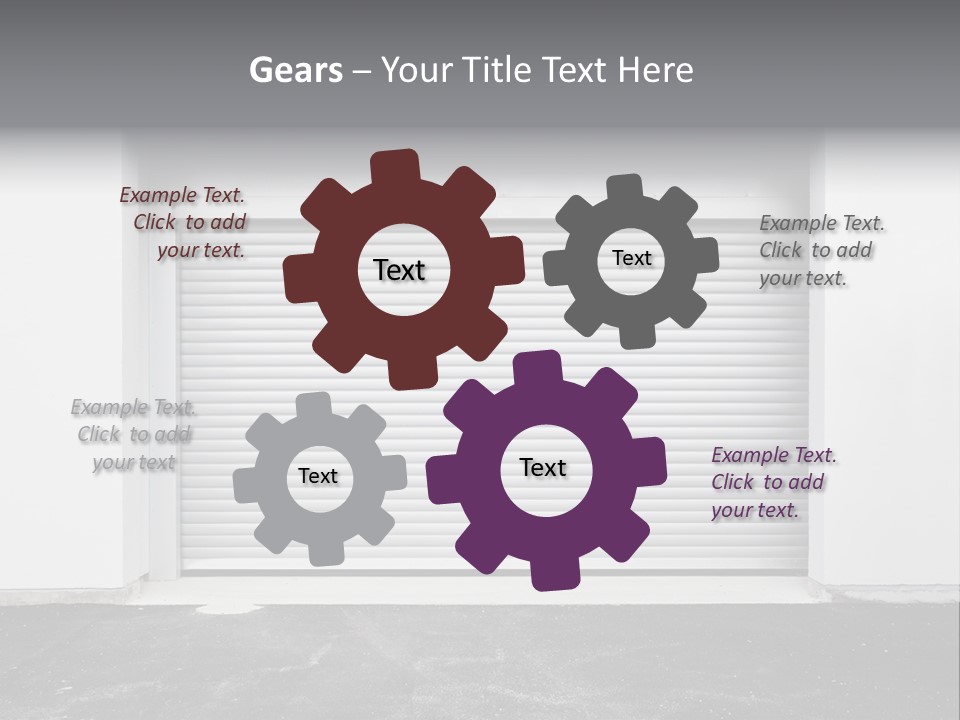 Panel Asphalt Cement PowerPoint Template