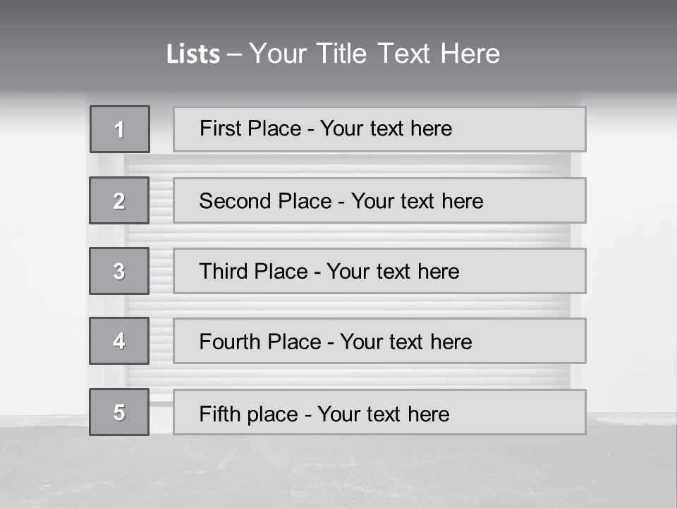 Panel Asphalt Cement PowerPoint Template