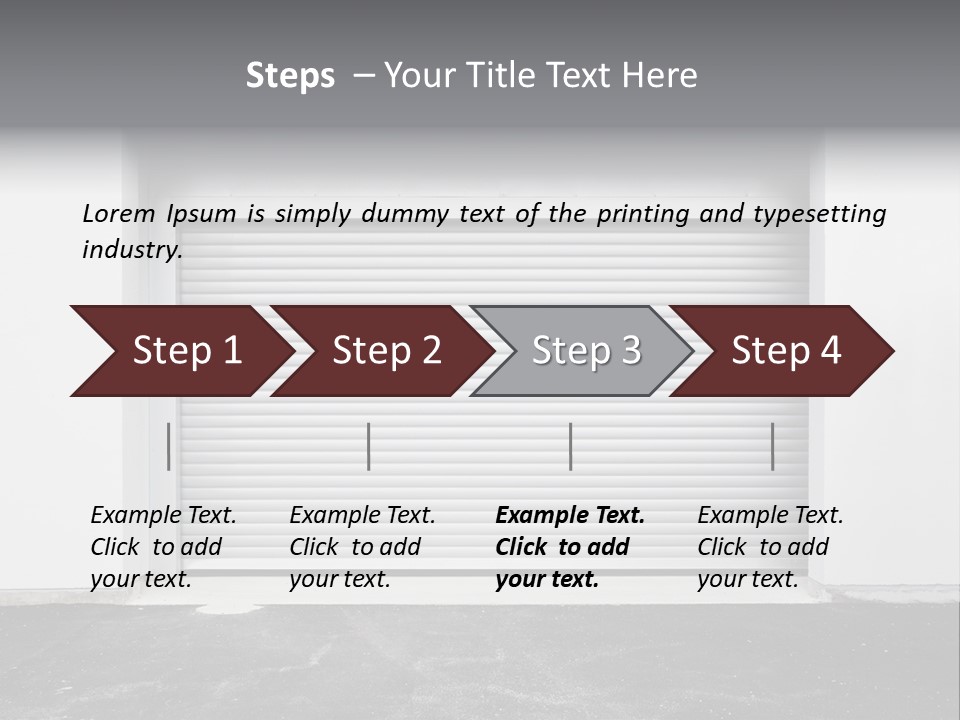 Panel Asphalt Cement PowerPoint Template