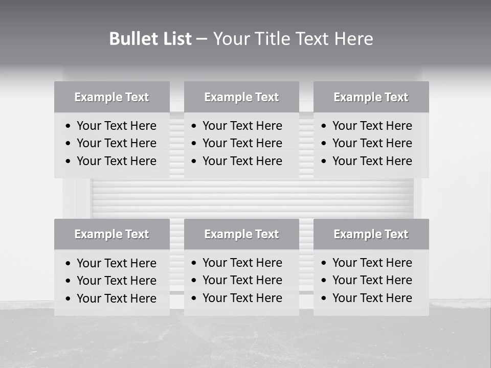 Panel Asphalt Cement PowerPoint Template