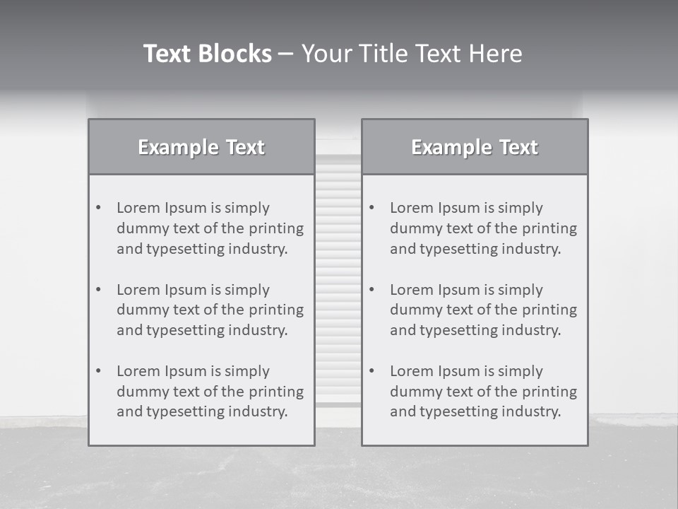 Panel Asphalt Cement PowerPoint Template