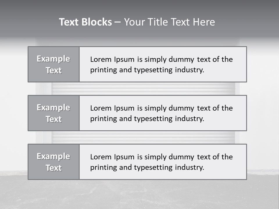 Panel Asphalt Cement PowerPoint Template