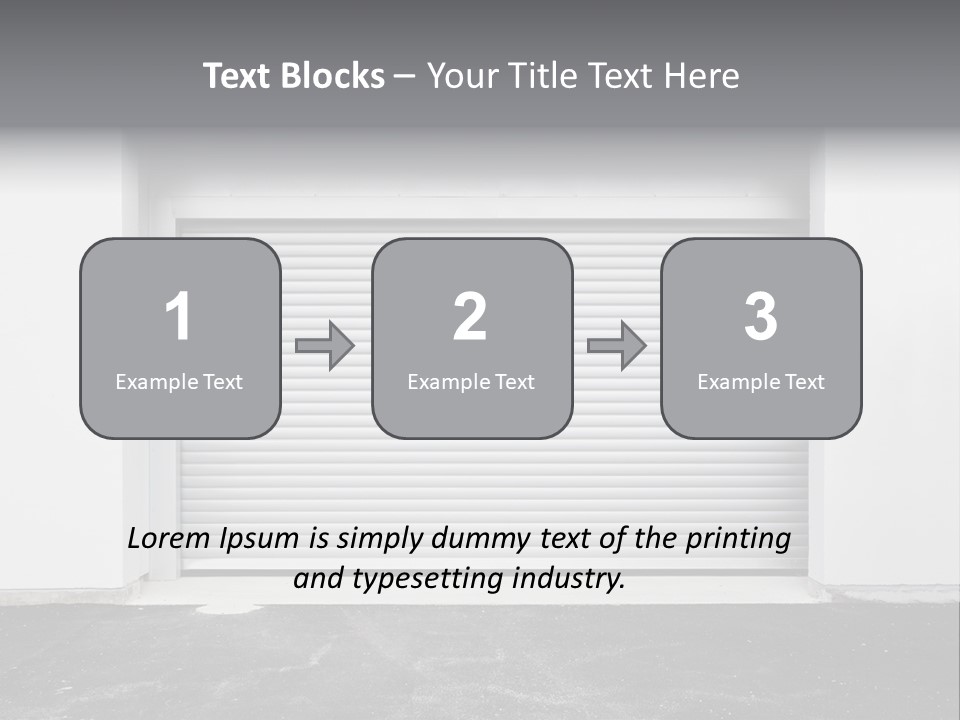 Panel Asphalt Cement PowerPoint Template