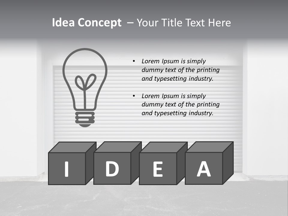 Panel Asphalt Cement PowerPoint Template