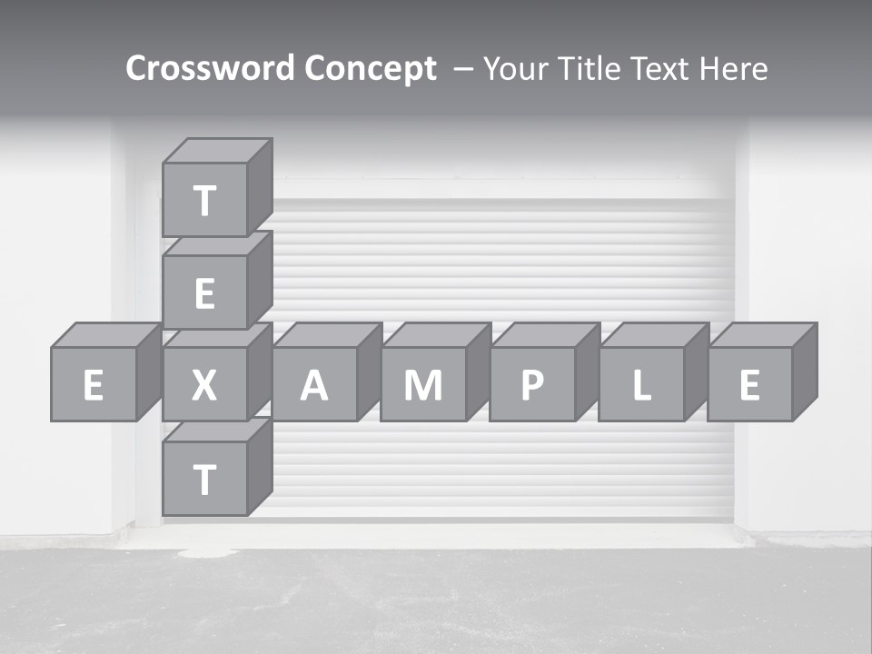 Panel Asphalt Cement PowerPoint Template
