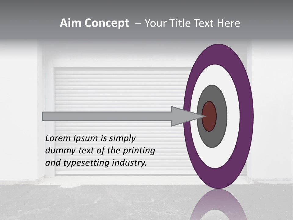 Panel Asphalt Cement PowerPoint Template